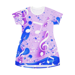 Splash Of Music T-Shirt Dress