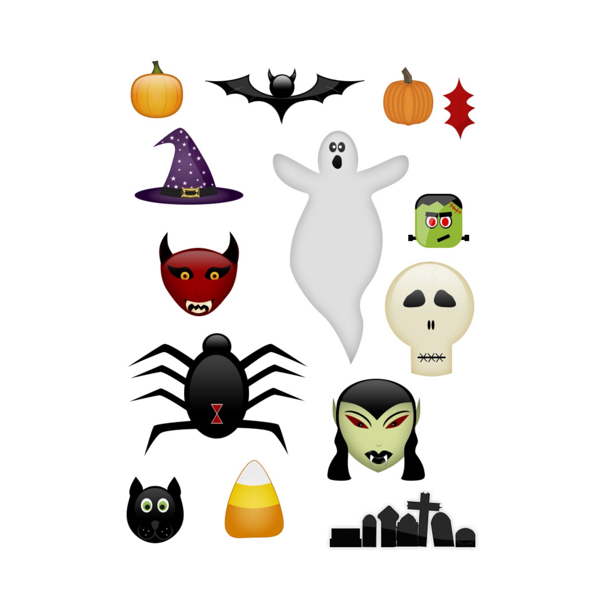 Halloween JPG PNG PSD Graphics Collection Ebook