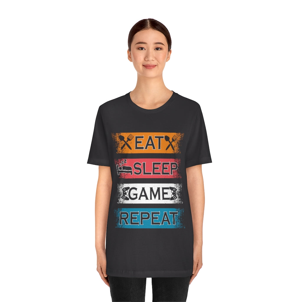Gaming Repeat Unisex Jersey Short Sleeve Tee