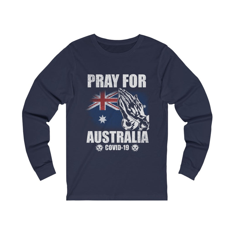 Pray For Australia Unisex Jersey Long Sleeve Tee