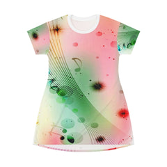 Psychedelic  Music T-Shirt Dress