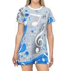 Splash Of Music T-Shirt Dress