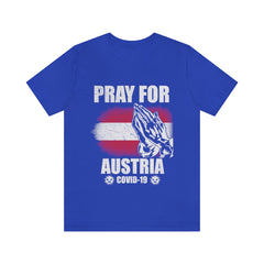 Pray For Austria Unisex Jersey Short Sleeve Tee