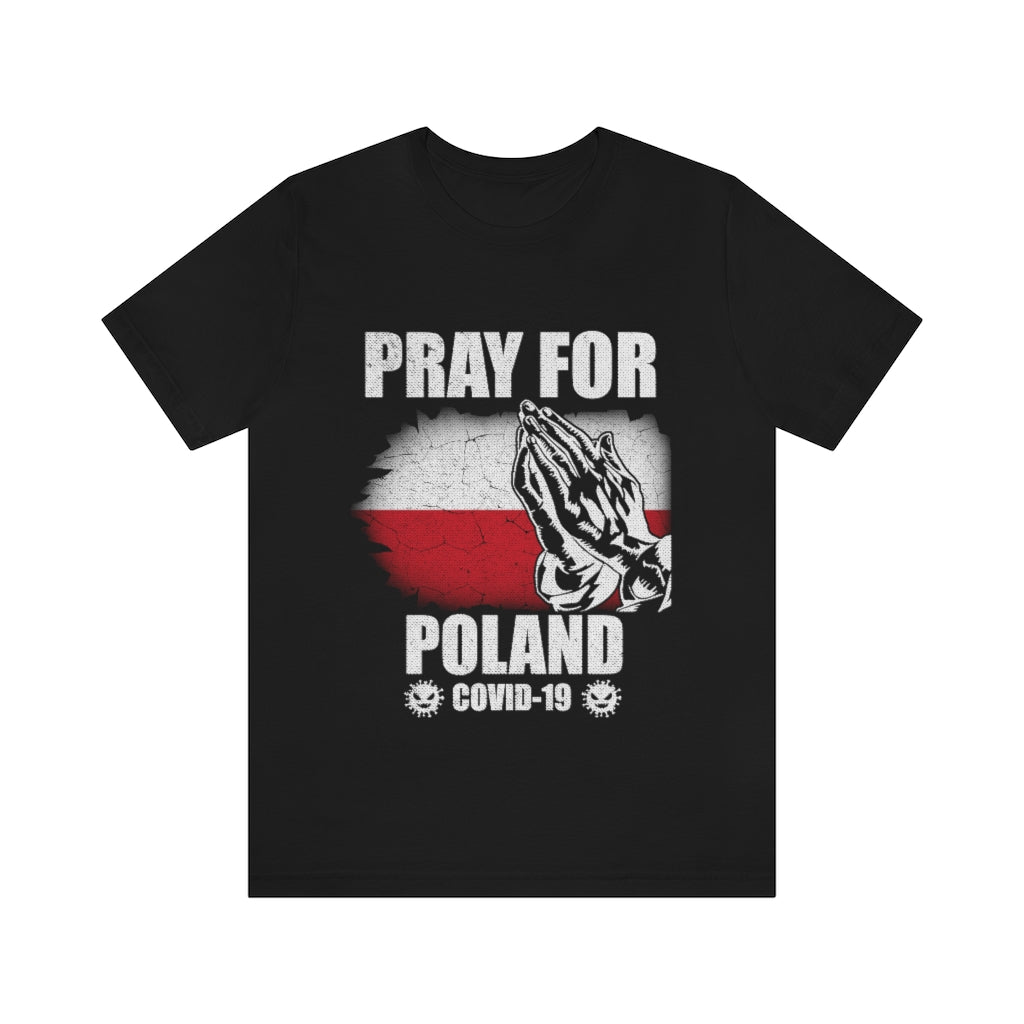 Pray For Poland Unisex Jersey Short Sleeve Tee