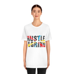 Hustle And Grind Unisex Jersey Short Sleeve Tee