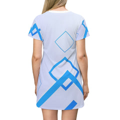 Boxed Geometric T-Shirt Dress