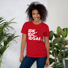 I Don't Care Short-Sleeve Women T-Shirt