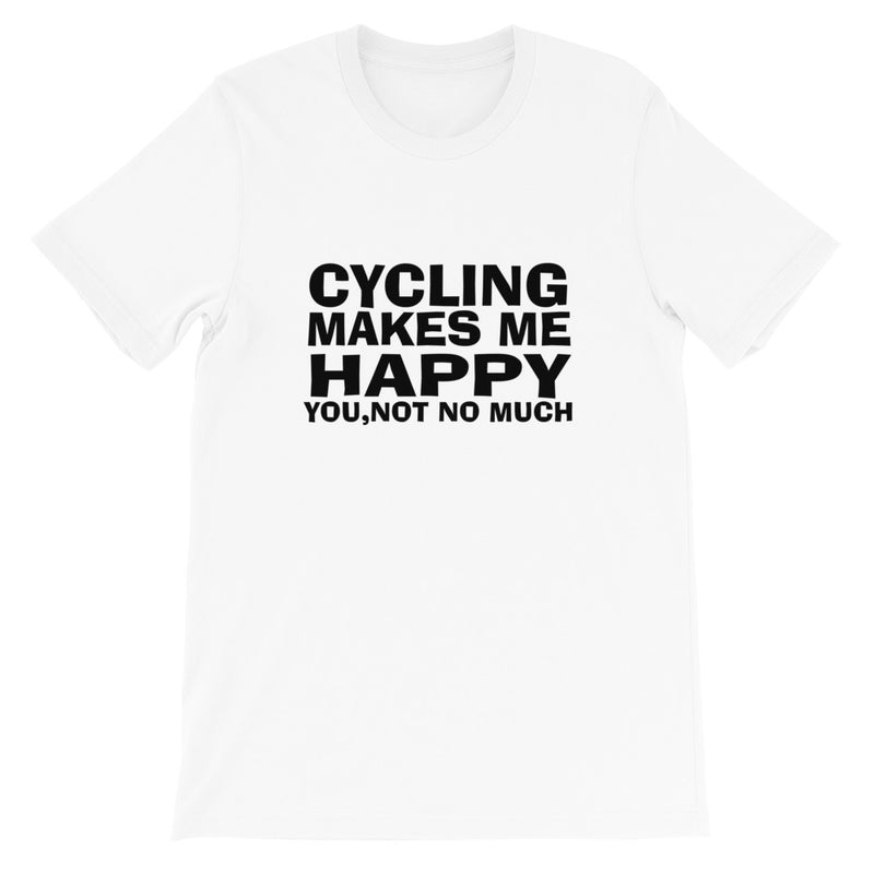 Cycling Makes Me Happy Short-Sleeve Women T-Shirt