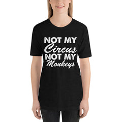 Not My Monkeys Short-Sleeve Women T-Shirt