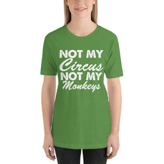 Not My Monkeys Short-Sleeve Women T-Shirt