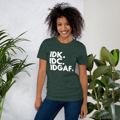 I Don't Care Short-Sleeve Women T-Shirt