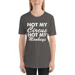 Not My Monkeys Short-Sleeve Women T-Shirt