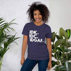 I Don't Care Short-Sleeve Women T-Shirt