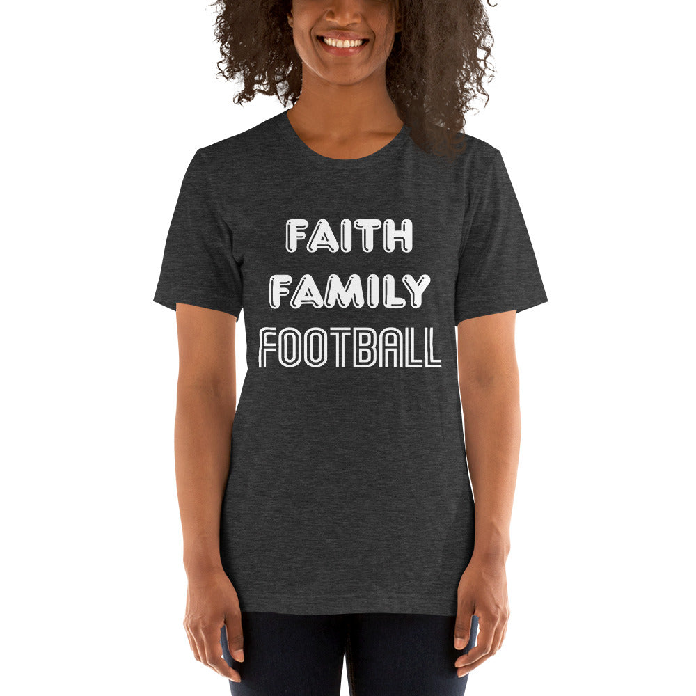 Faith Family Football Short-Sleeve Women T-Shirt