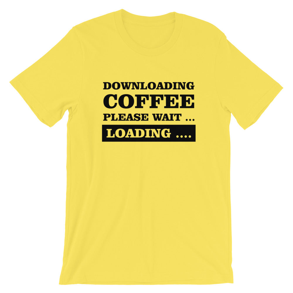 Downloading Coffee Short-Sleeve Unisex T-Shirt
