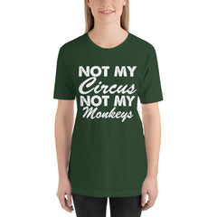 Not My Monkeys Short-Sleeve Women T-Shirt