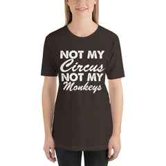 Not My Monkeys Short-Sleeve Women T-Shirt