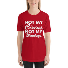 Not My Monkeys Short-Sleeve Women T-Shirt