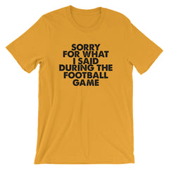 Football Sorry Short-Sleeve Unisex T-Shirt
