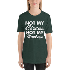 Not My Monkeys Short-Sleeve Women T-Shirt