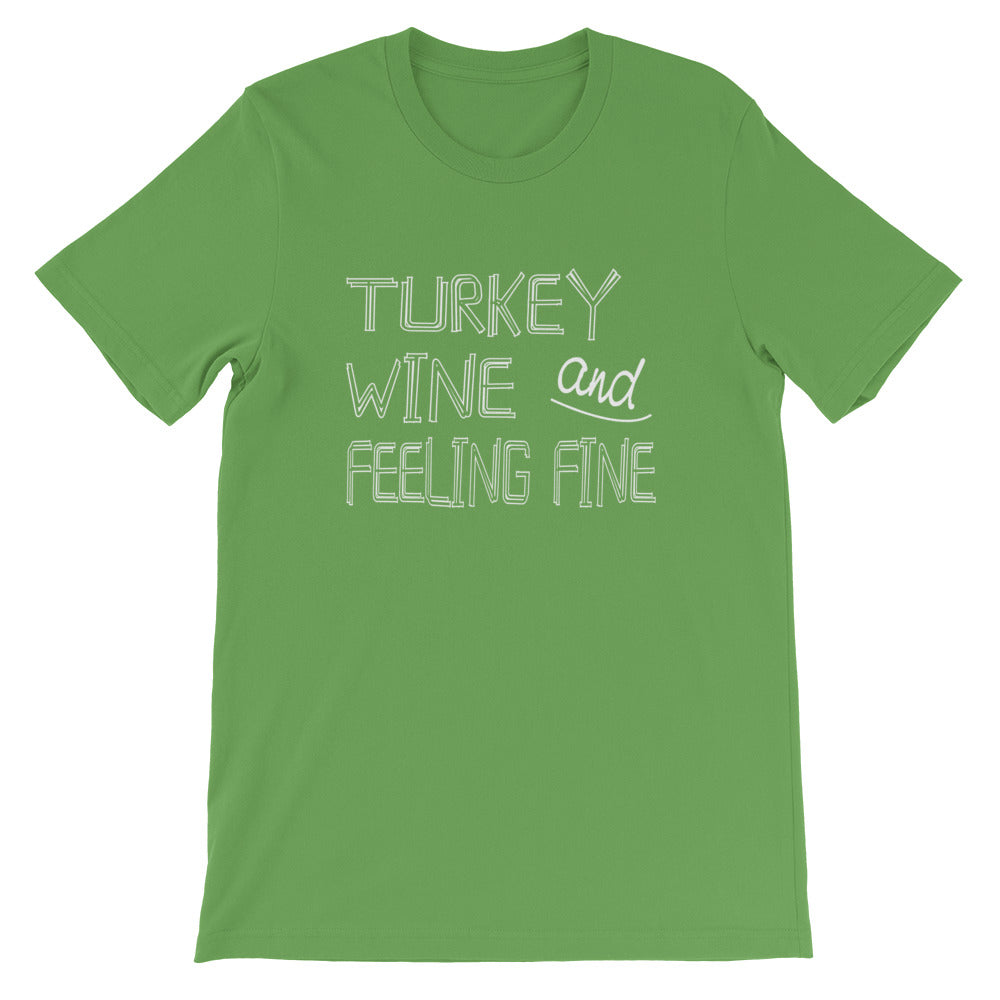 Turkey And Wine Short-Sleeve Women T-Shirt