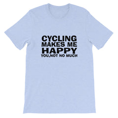 Cycling Makes Me Happy Short-Sleeve Women T-Shirt