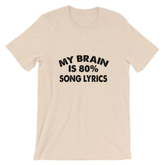 80% Song Lyrics Short-Sleeve Women T-Shirt