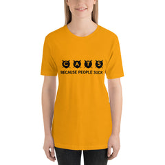 Cats Because People Short-Sleeve Women T-Shirt