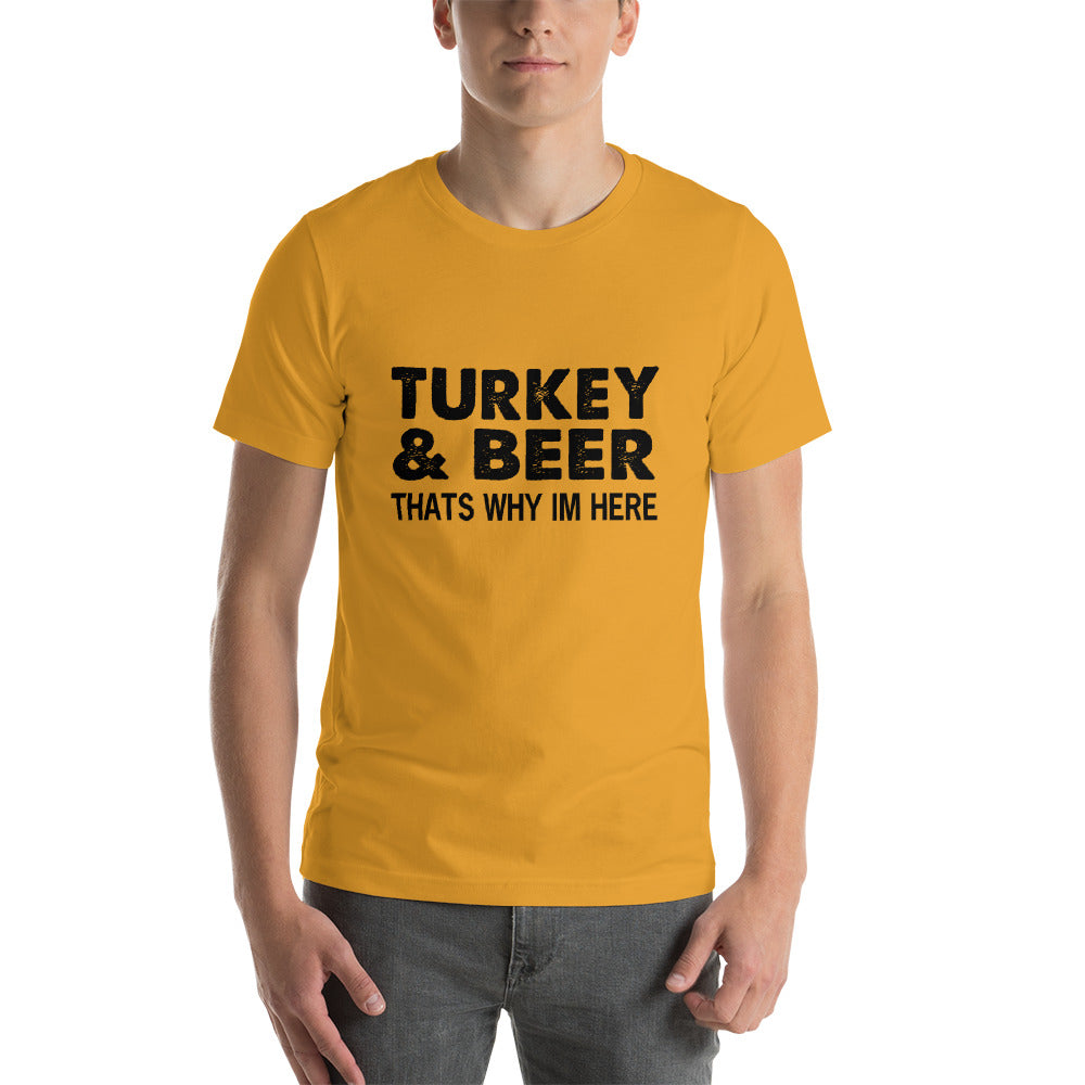 Turkey And Beer Short-Sleeve Unisex T-Shirt
