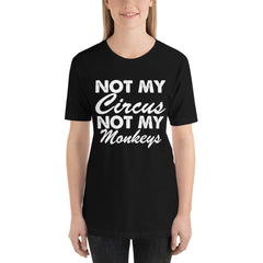 Not My Monkeys Short-Sleeve Women T-Shirt