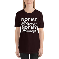 Not My Monkeys Short-Sleeve Women T-Shirt