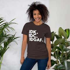 I Don't Care Short-Sleeve Women T-Shirt