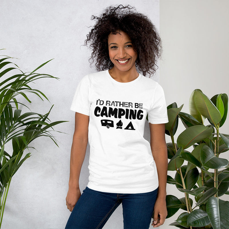 I'd Rather Be Camping Short-Sleeve Women T-Shirt