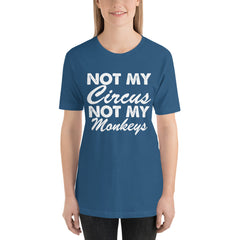 Not My Monkeys Short-Sleeve Women T-Shirt