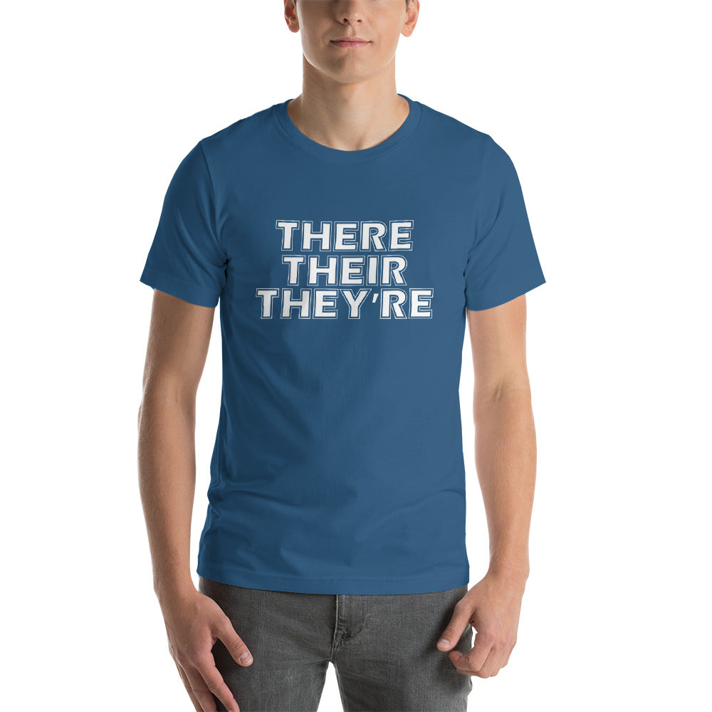 There Their They're Short-Sleeve Unisex T-Shirt