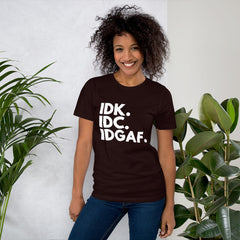 I Don't Care Short-Sleeve Women T-Shirt