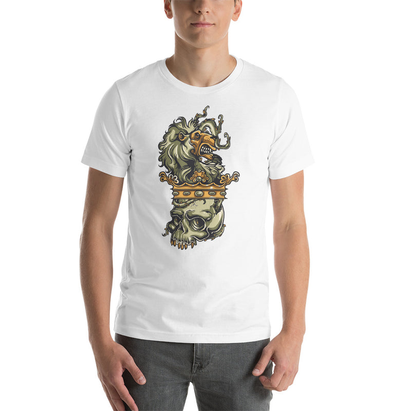 Lion Skull Head Short-Sleeve Unisex T-Shirt