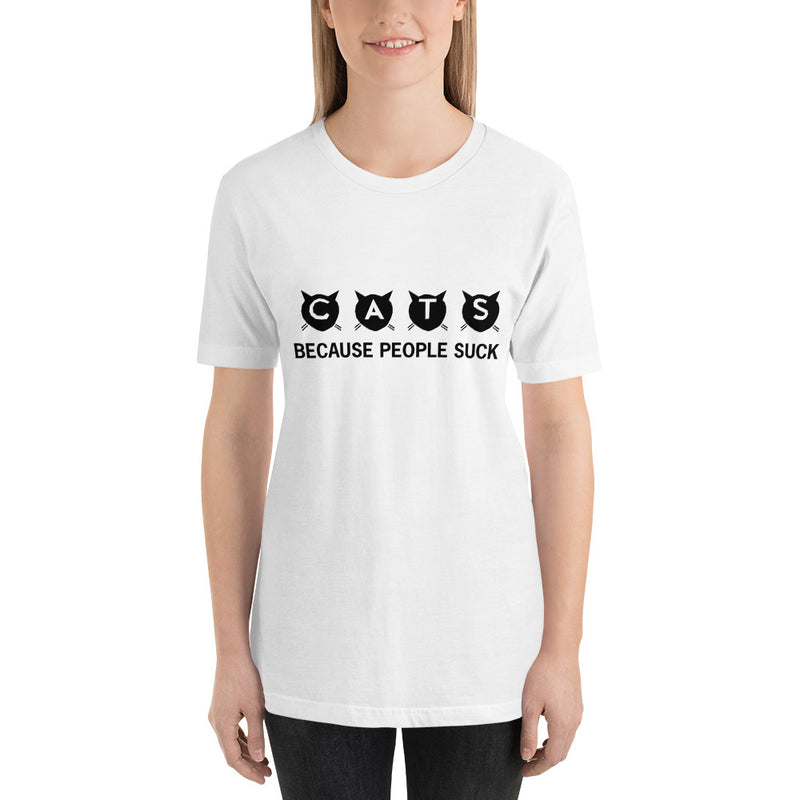 Cats Because People Short-Sleeve Women T-Shirt