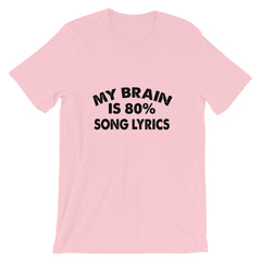 80% Song Lyrics Short-Sleeve Women T-Shirt