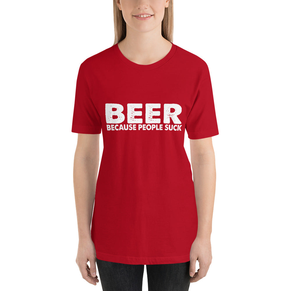 Beer Because People Short-Sleeve Women T-Shirt