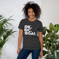 I Don't Care Short-Sleeve Women T-Shirt