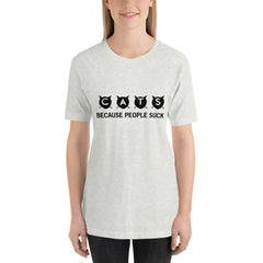 Cats Because People Short-Sleeve Women T-Shirt