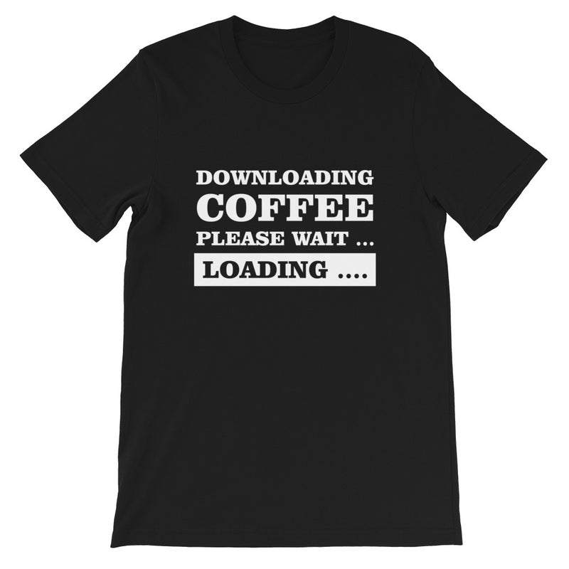 Downloading Coffee Short-Sleeve Women T-Shirt
