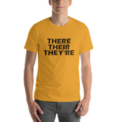 There Their They're Short-Sleeve Unisex T-Shirt