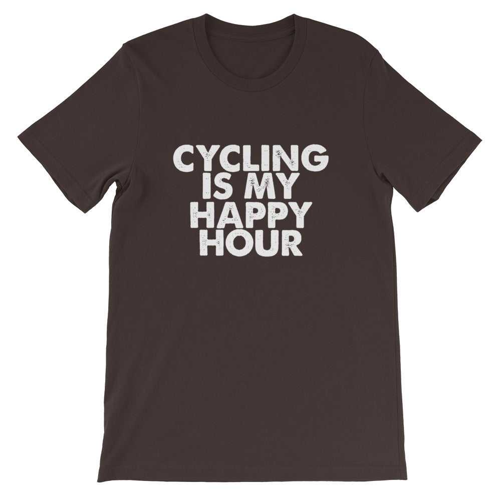 Cycling Happy Hour Short-Sleeve Unisex T-Shirt