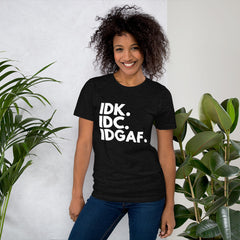 I Don't Care Short-Sleeve Women T-Shirt