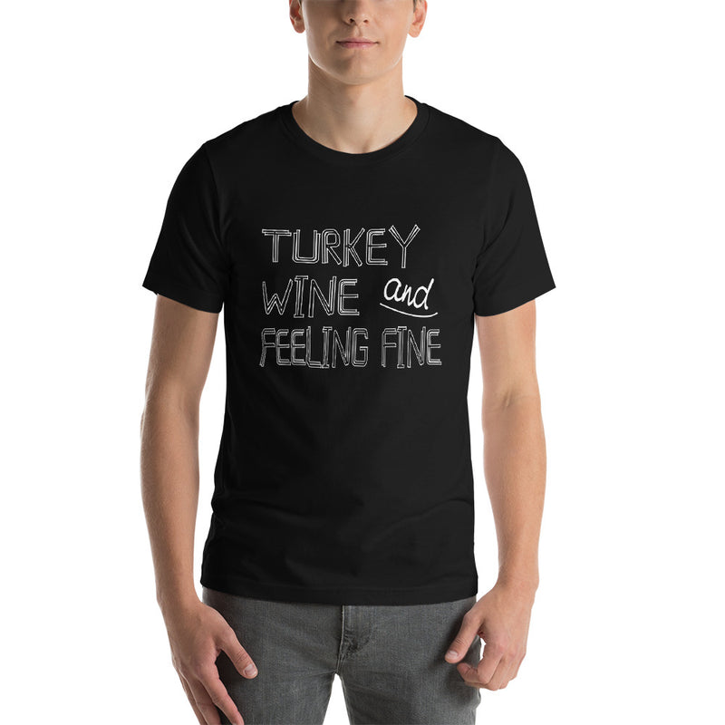 Turkey And Wine Short-Sleeve Unisex T-Shirt